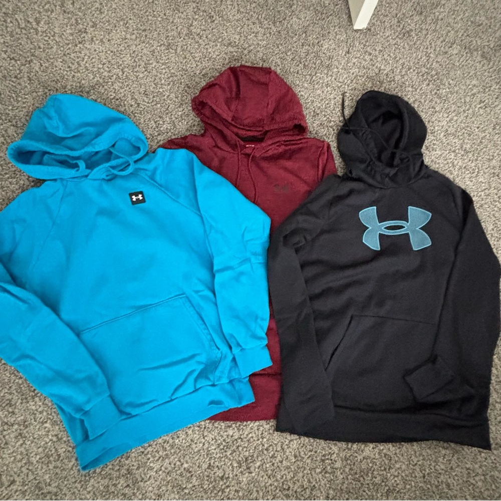 Under Armour Men's Hoodie Set - Blue, Burgundy, Black